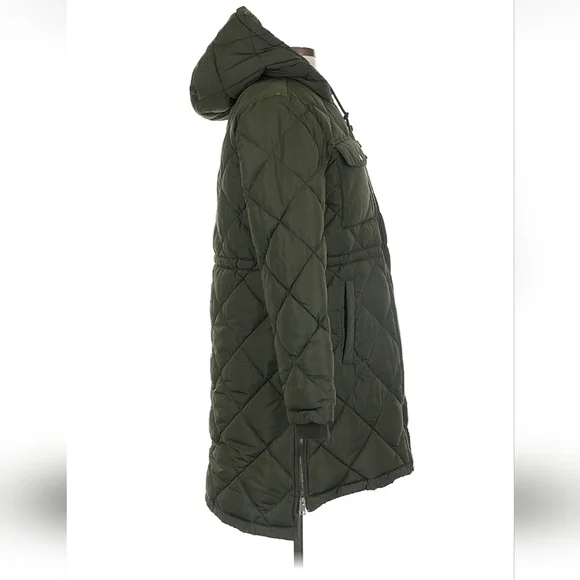 Levi's Olive Hooded Puffer Coat - Picture 8 of 12